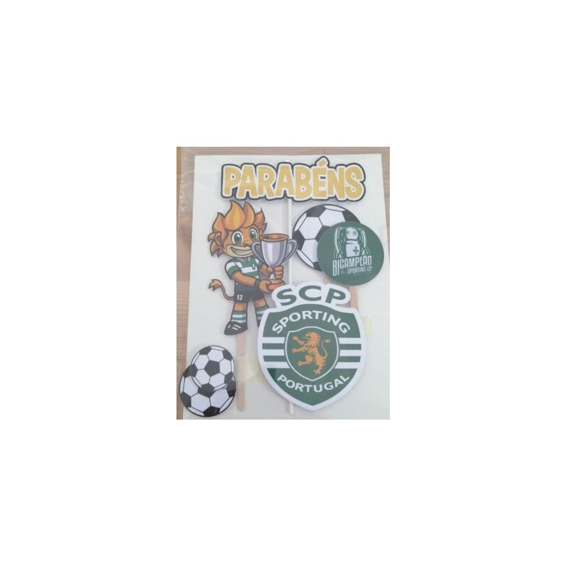 Topo de bolo Sporting