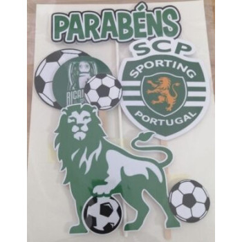 Topo de bolo Sporting