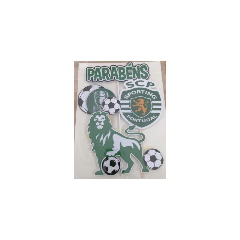 Topo de bolo Sporting
