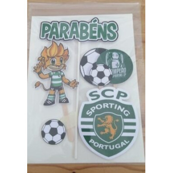 Topo de bolo Sporting