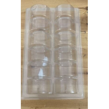 Caixa Transparente 12 macarrons