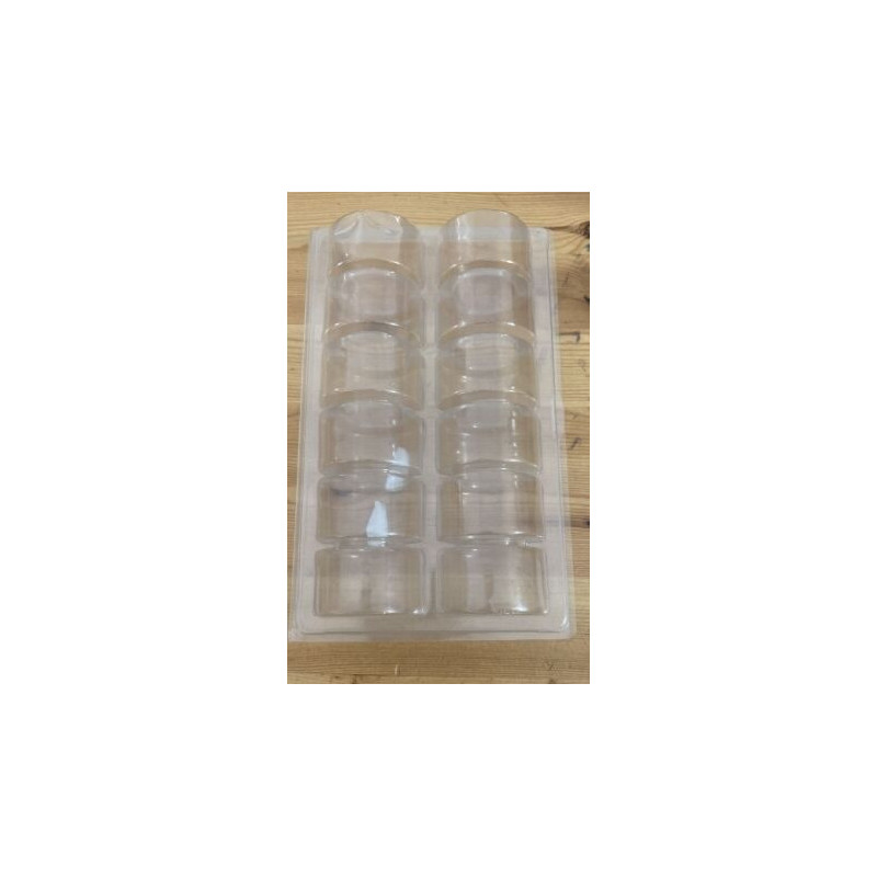 Caixa Transparente 12 macarrons