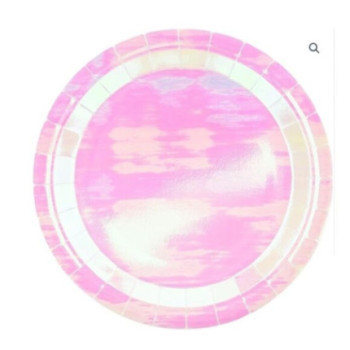 6 Pratos Iridescentes 23cm