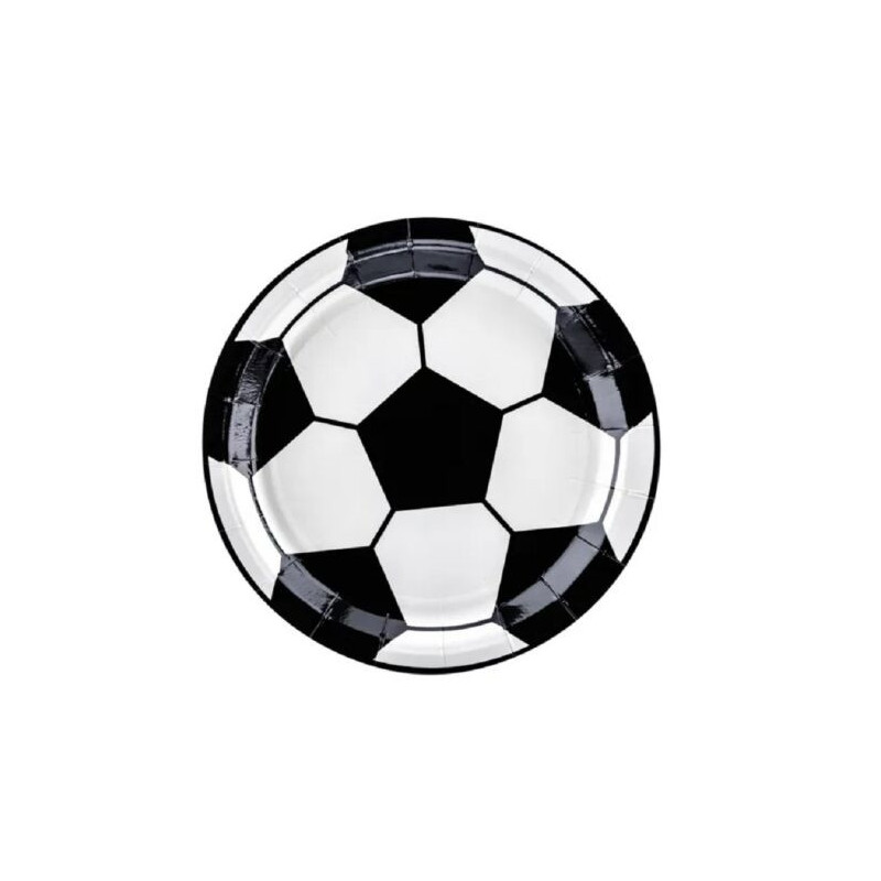 6 Pratos Football, mix, 18cm