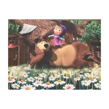 Aluguer de Painel Masha e o Urso - Lona - 90x120cm