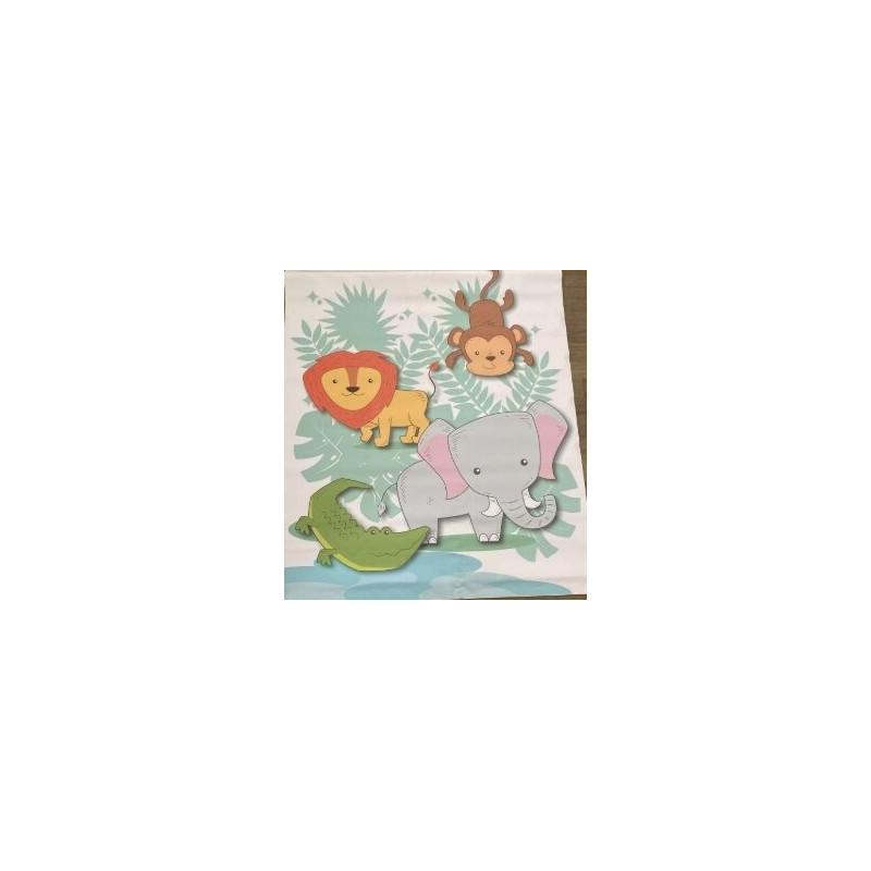 Aluguer de Painel Animais da Selva- Lona - 90x110cm