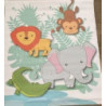 Aluguer de Painel Animais da Selva- Lona - 90x110cm