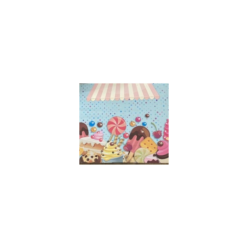 Aluguer de Painel Doces e Gelados - Lona - 120x100cm