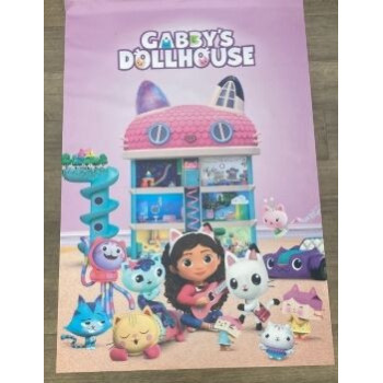 Aluguer de Painel Gabby Gato - Lona - 80x120cm