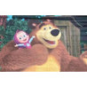 Aluguer de Painel Masha e o Urso - Lona - 87x137cm