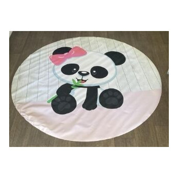 Aluguer de Painel Panda Menina - Lona - Redondo 150cm