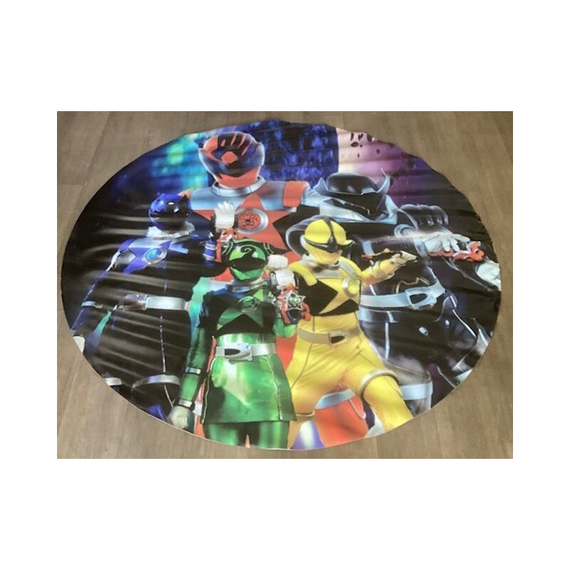 Aluguer de Painel Power Rangers - Lona - Redondo 150cm