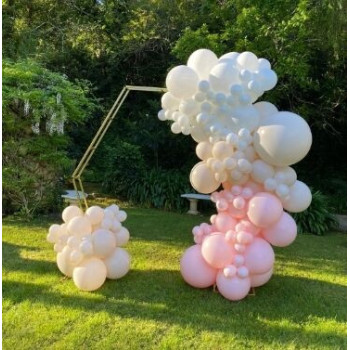Arco balões hexagonal casamento