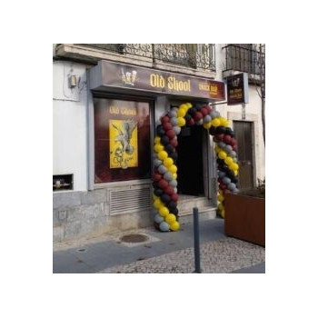 Decoração de balões entrada Old Shool