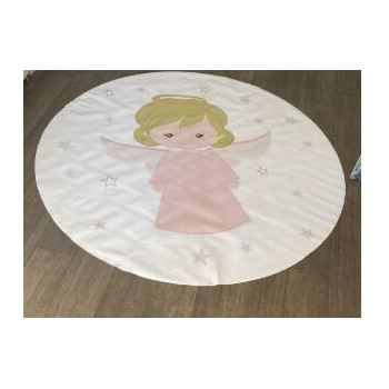 Aluguer de Painel Anjinho Menina - Lona - Redondo 150cm