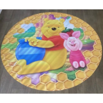 Aluguer de Painel Winnie The Pooh - Lona - Redondo 150cm