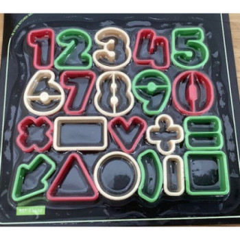 Cortadores Bolachas Números Símbolos 4cm