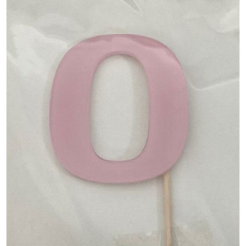 Numero 0 acrilico - rosa