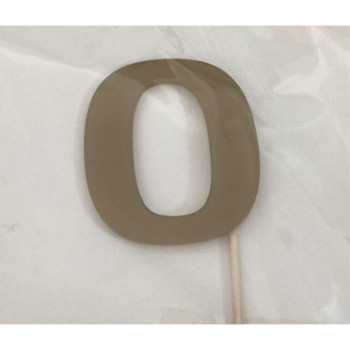 Numero 0 acrilico - ouro