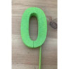 Número 0 esferovite verde 8 cm