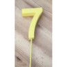 Número 7 esferovite amarelo 8 cm