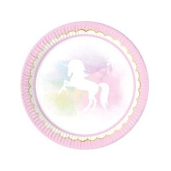 Pratos Believe in  Unicorn 23cm 8 uni