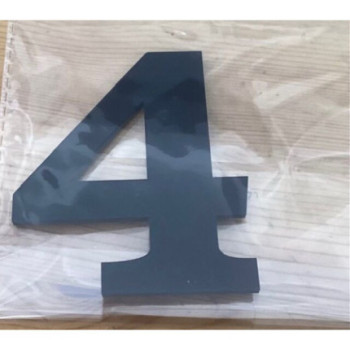 Número 4 acrilico - preto
