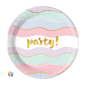 8 pratos 23 cm Festa Elegante