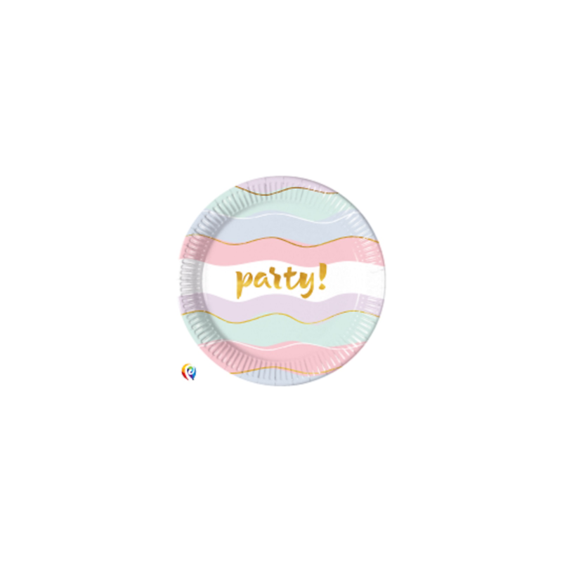 8 pratos 23 cm Festa Elegante