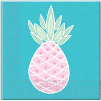 20 guardanapos 33x33 cm Ananás