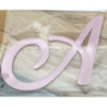 Letra A acrilico - rosa