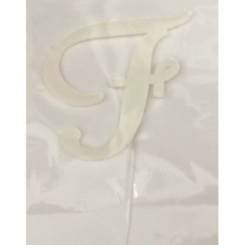 Letra F acrilico - branco