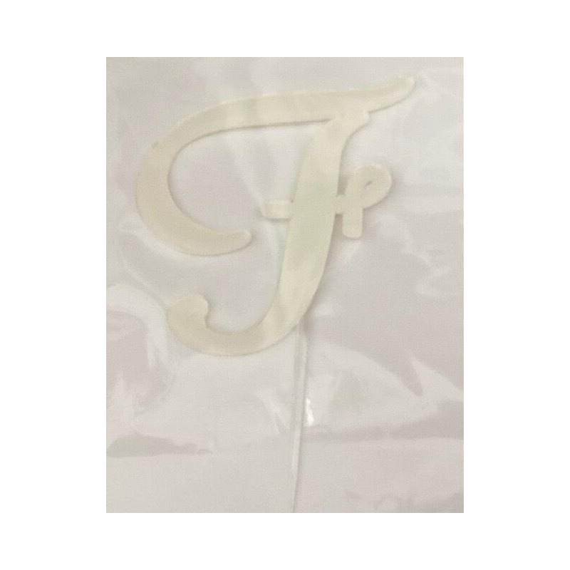 Letra F acrilico - branco