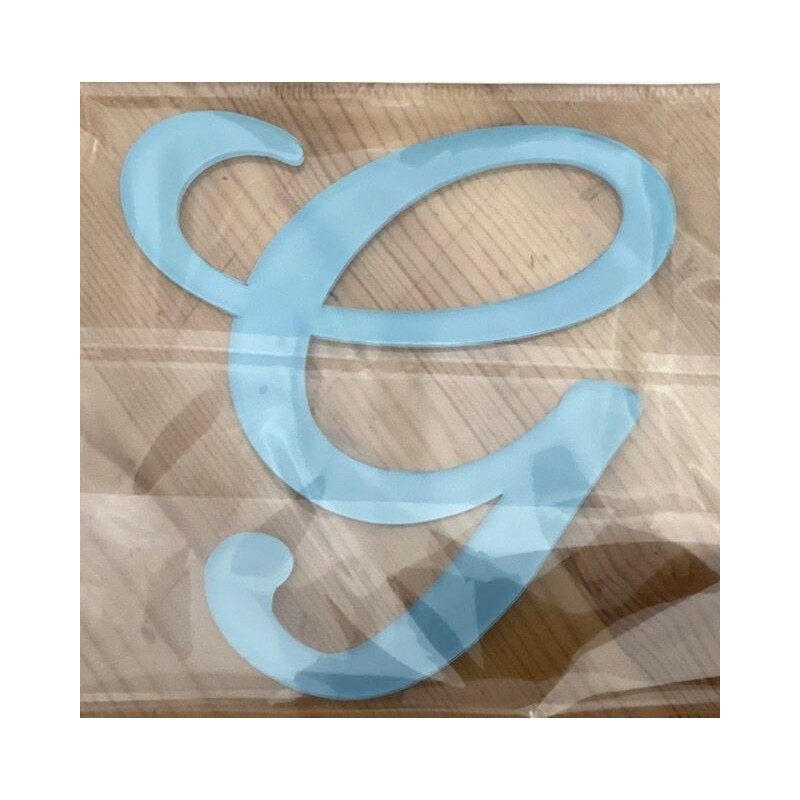 Letra G acrilico - azul