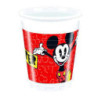 8 Copos Plástico 200ml - Mickey Super Cool