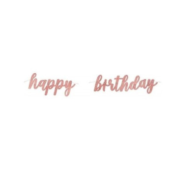 Grinalda Happy Birthday Rose Gold 83,8 cm
