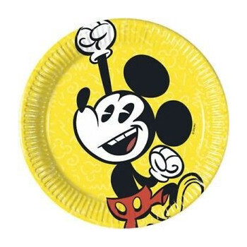 Pratos Mickey Super Cool 20cm 8 uni