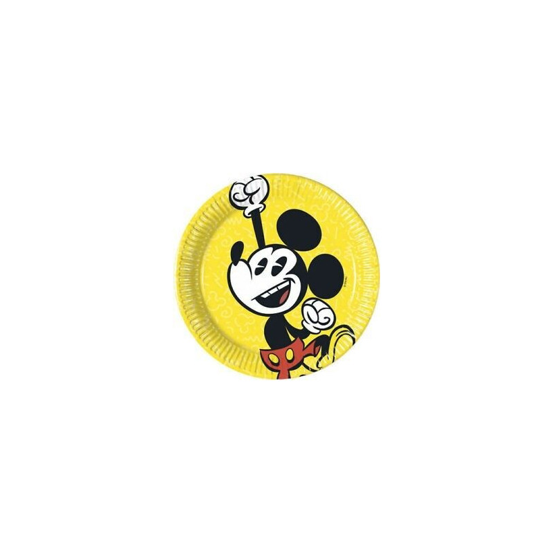 Pratos Mickey Super Cool 20cm 8 uni