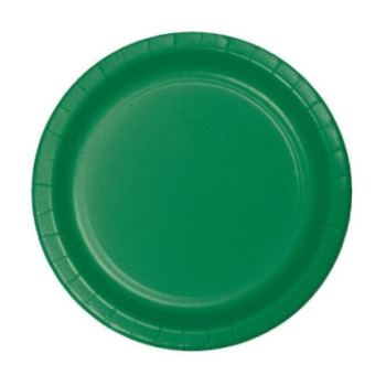 8 pratos 23cm verde floresta