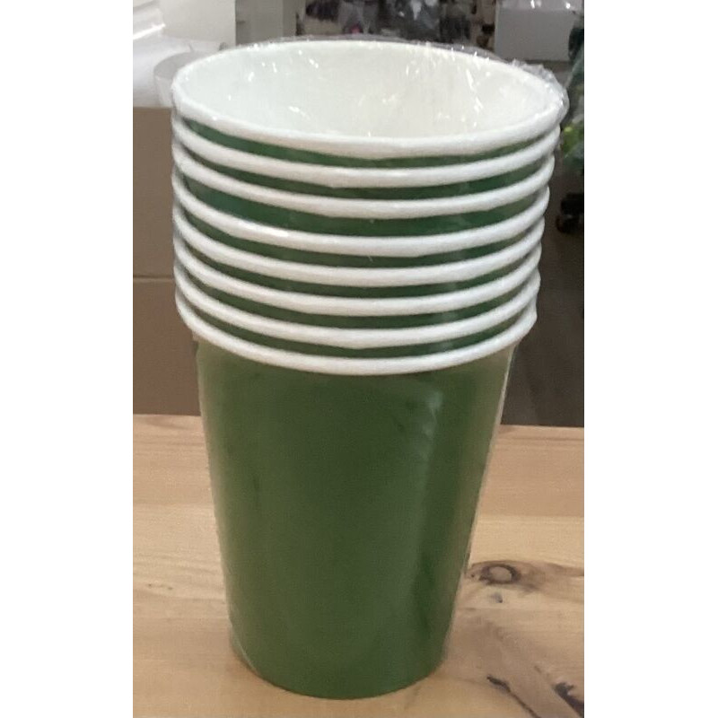 8 copos 250ml verde floresta