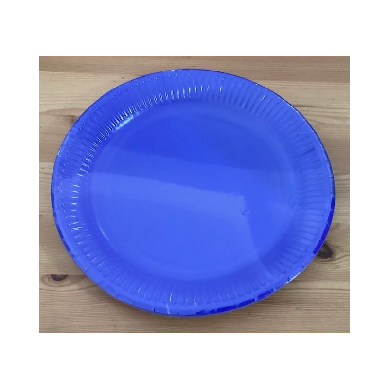 8 pratos 18cm azul
