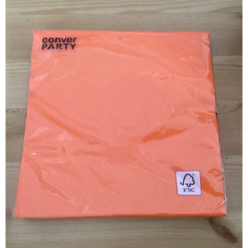 20 guardanapos 33x33cm laranja