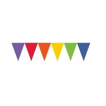 Bandeira triangular rainbow 457x17,7cm