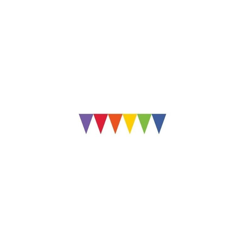 Bandeira triangular rainbow 457x17,7cm