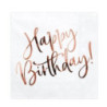 20 Guardanapos  Happy Birthday Rose Gold 33x33cm