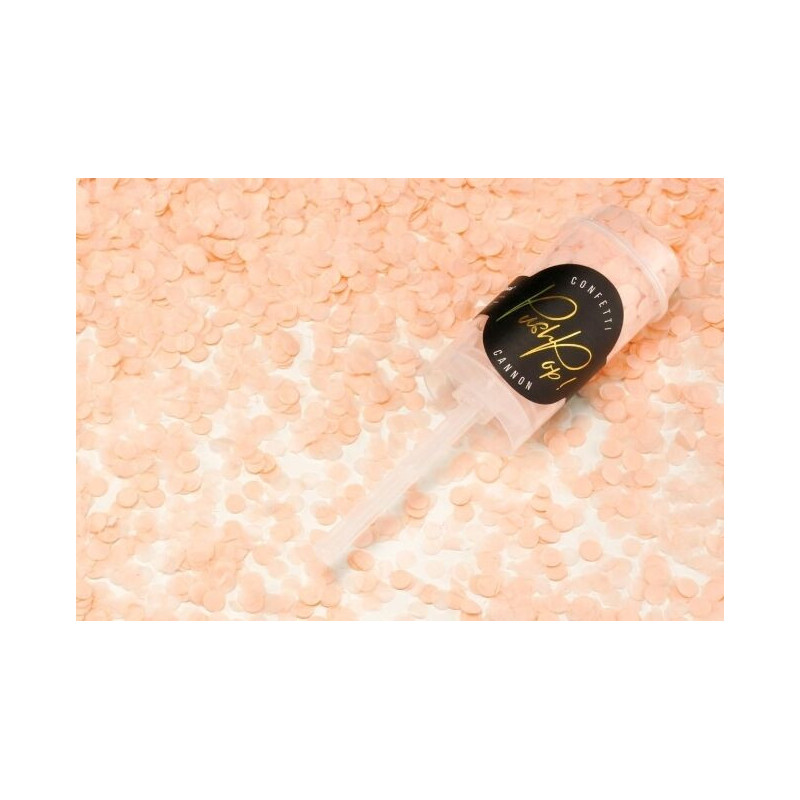 Confettis push pop mix peach
