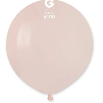 25 Balões de Latex Gemar 19" Rosa Concha