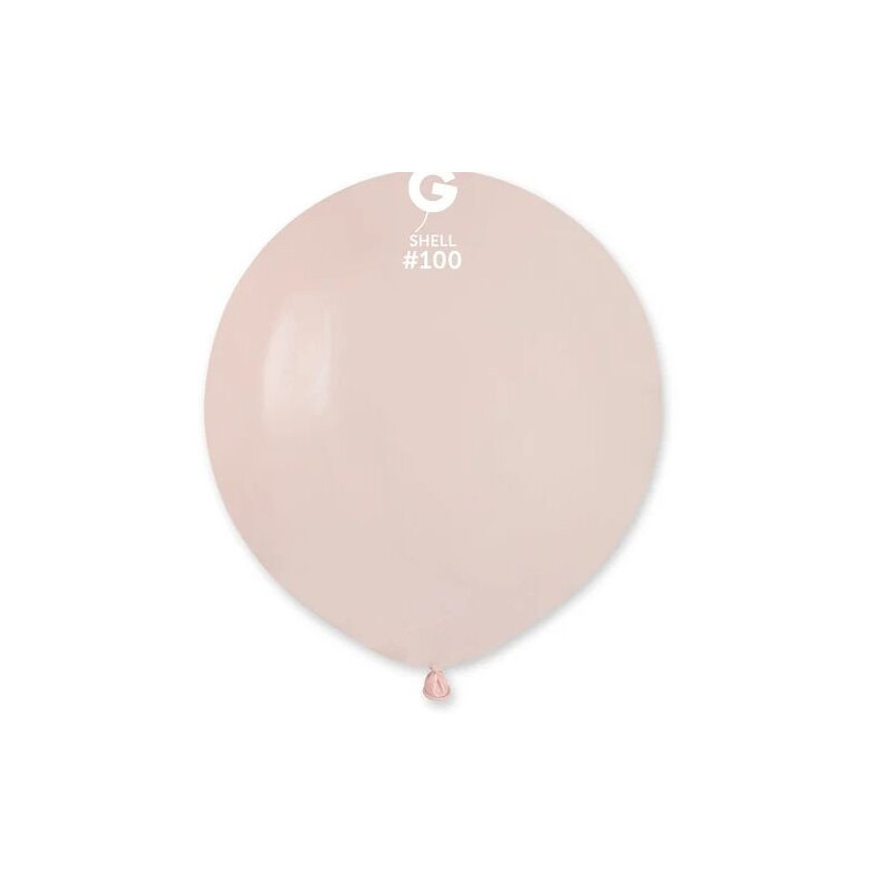 25 Balões de Latex Gemar 19" Rosa Concha