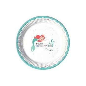 8 Pratos 23 cm Ariel- Under the Sea