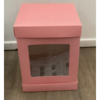 Caixa para bolo "OLBAA" Rosa 25cm